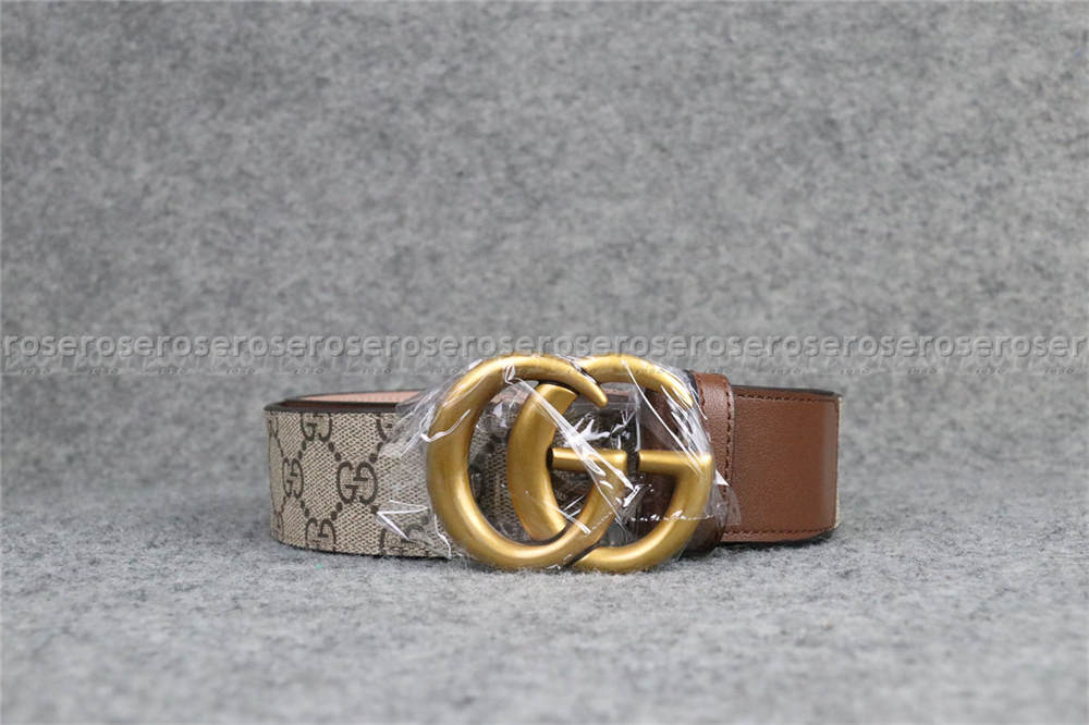 Gucci GG Belt Double G Buckle 1.5 Width Brown