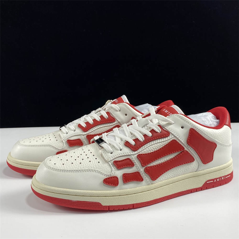 AMIRI Skel Bones Low Top Red White