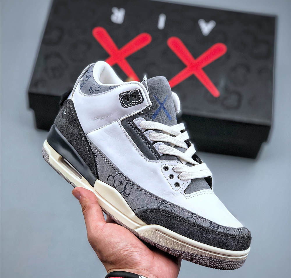 BespokeIND x KAWS x Air Jordan 3 Retro SP Grey White