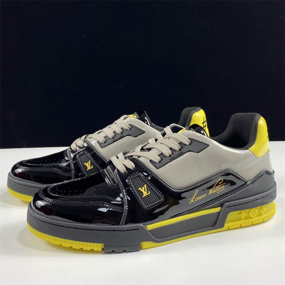 Louis vuitton Trainer Sneaker Low black yellow