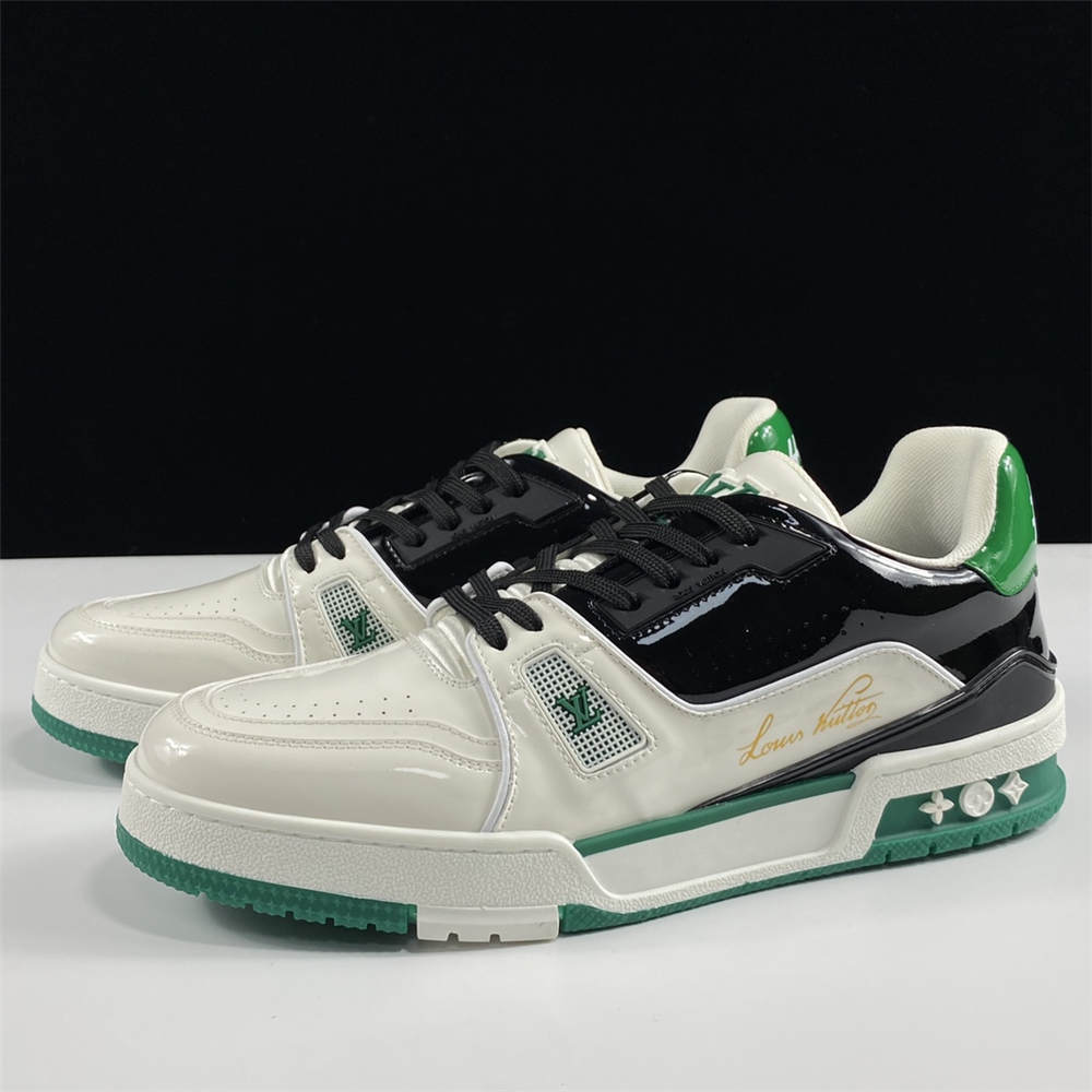 V Trainer Sneaker white green black