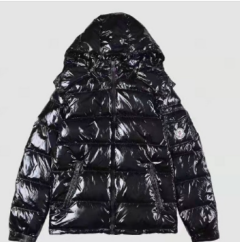 MONCLER MAYA DOWN JACKET BLACK reflective