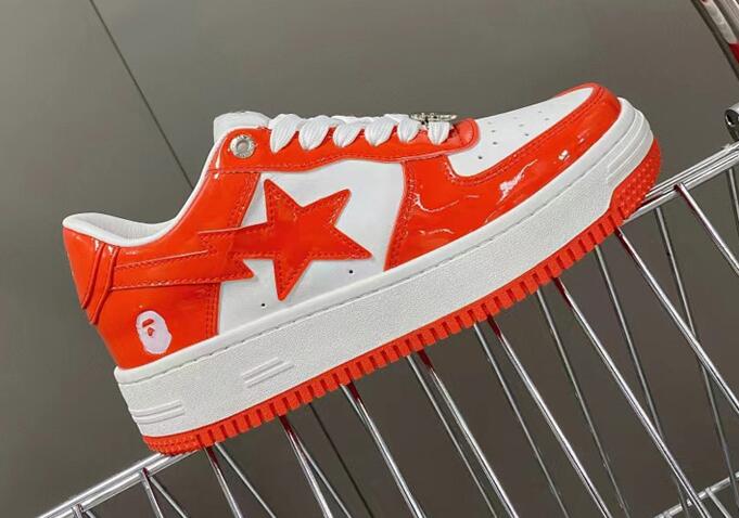 A Bathing Ape Bape Sta Low red