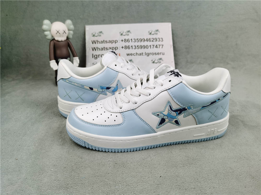 BapeSta x Kaws Low Blue