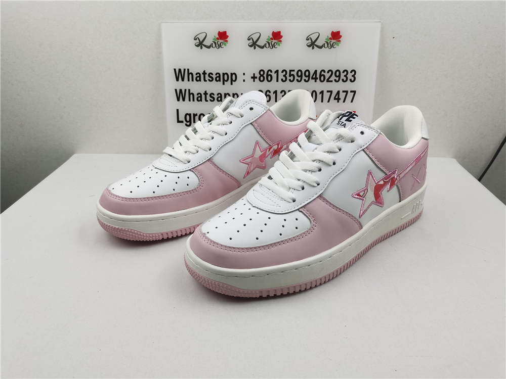 BapeSta x Kaws Low Pink