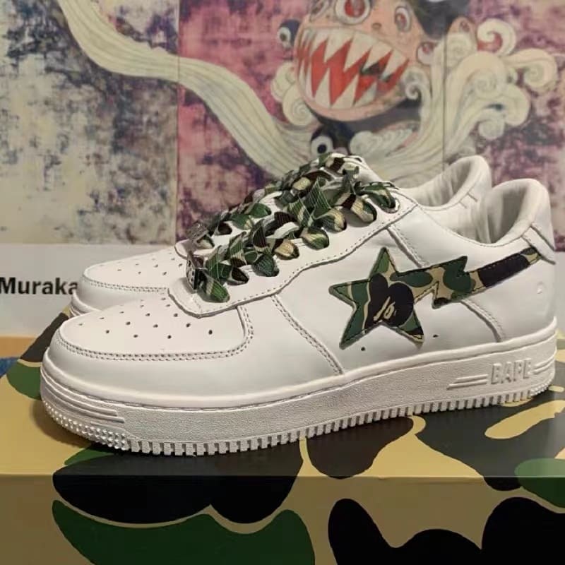 A Bathing Ape Bape Sta Low Camo green