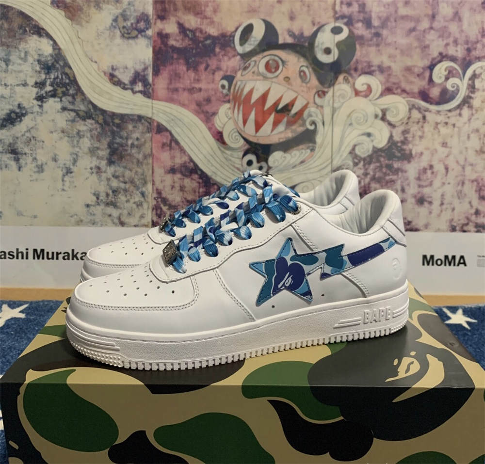 A Bathing Ape Bape Sta Low Camo Blue