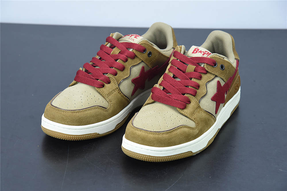 A Bathing Ape Sk8 Sta Wheat Red