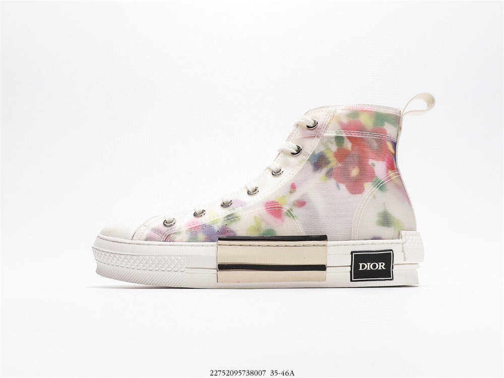 Dior B23 High Top Flowers Oblique