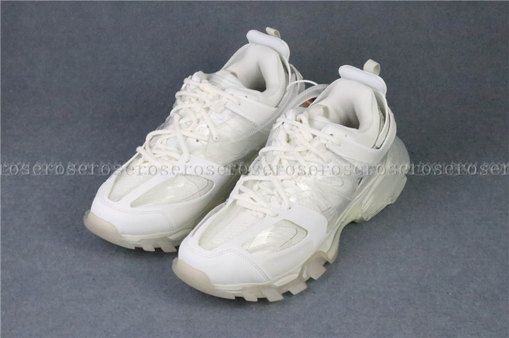 BALENCIAGA TRACK CLEAR SOLE WHITE