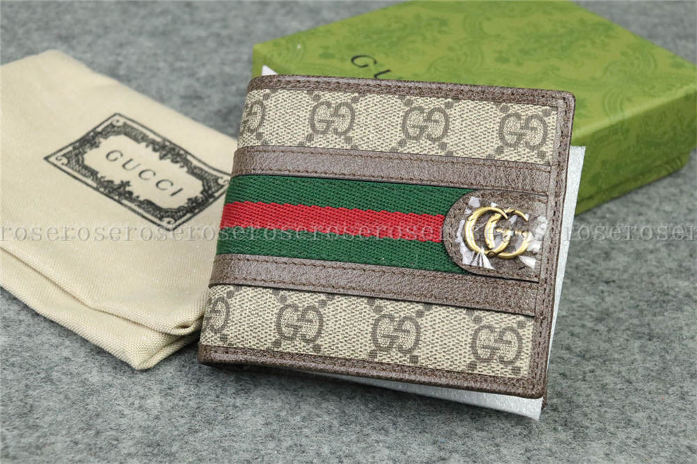 Gucci OPHIDIA GG WALLET BEIGE EBONY