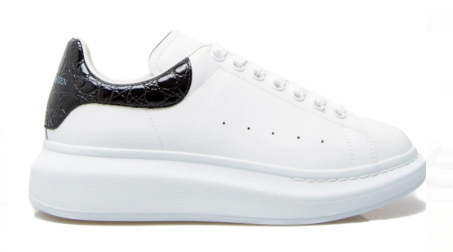 ALEXANDER MCQUEEN OVERSIZED WHITE BLACK