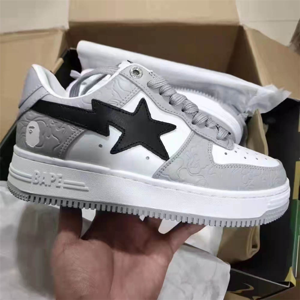 A Bathing Ape Bape Sta Low Grey Black