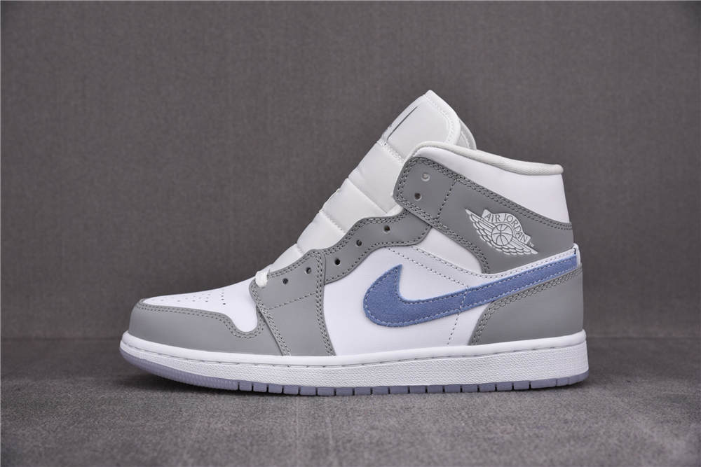 Jordan 1 Mid Wolf Grey Aluminum