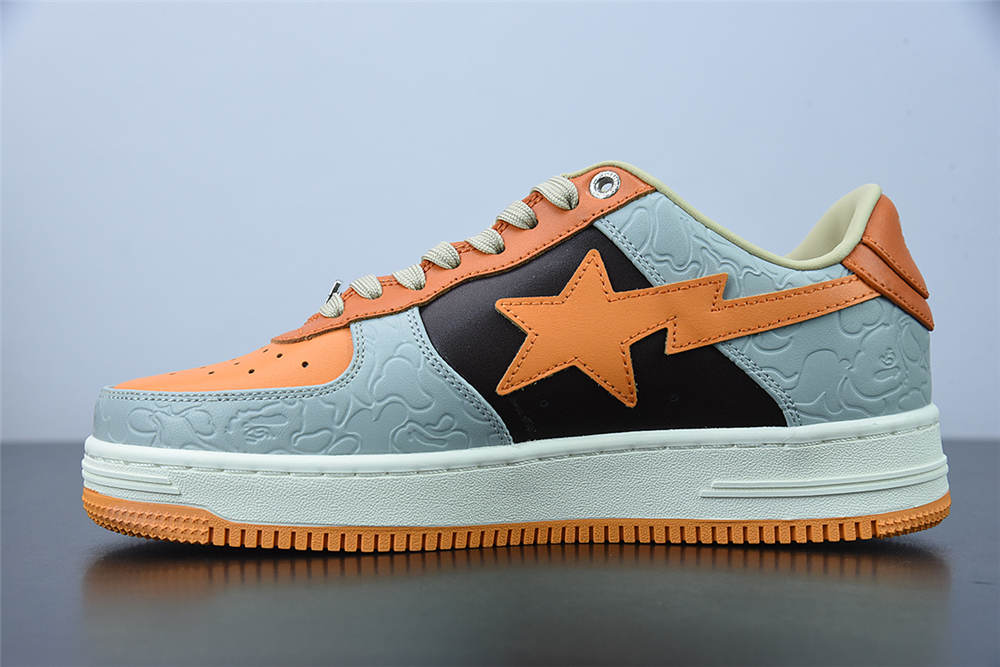 A Bathing Ape Bape Sta Low orange black