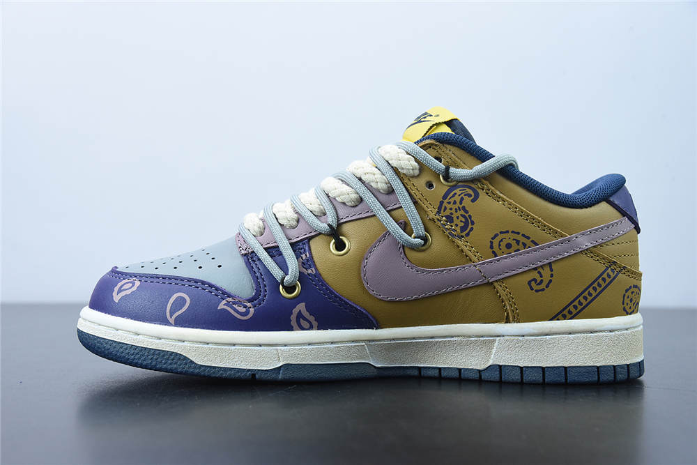 Nike Dunk Low Retro Vibe Brown Lightning Purple