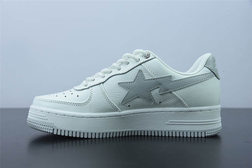 A Bathing Ape Bape Sta Low White Grey