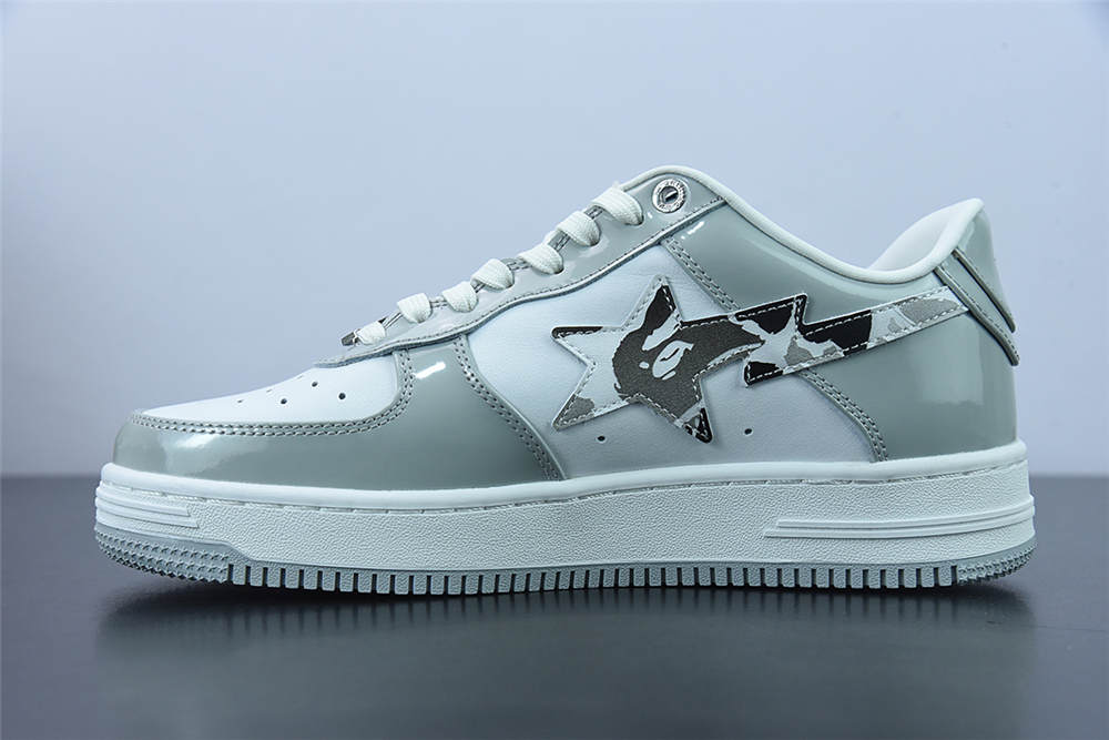 A Bathing Ape Bape Sta white grey camouflage