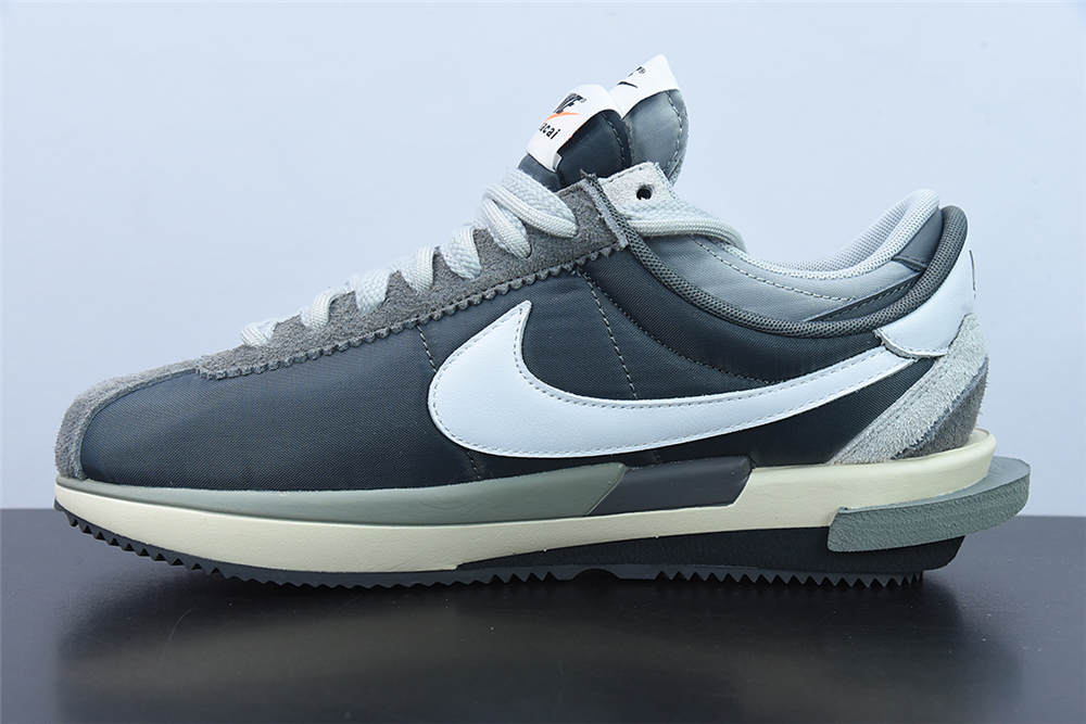 Sacai x Nike Zoom Cortez 4.0 Dark Grey White