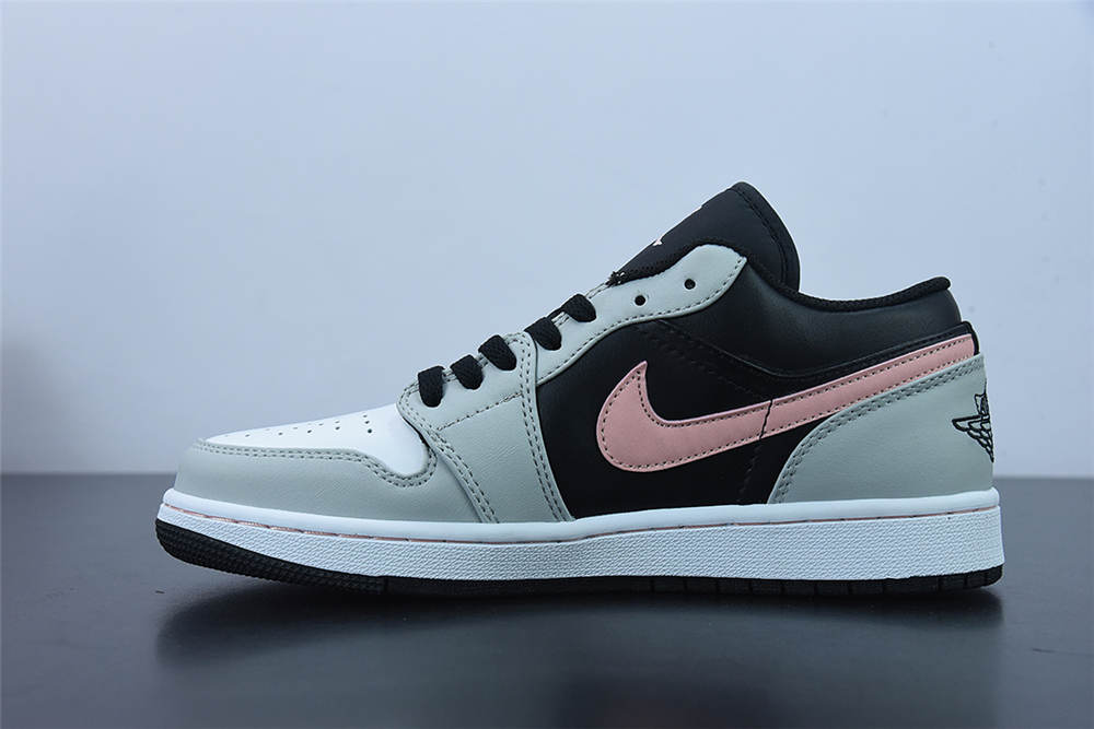 Jordan 1 Low Black Grey Pink