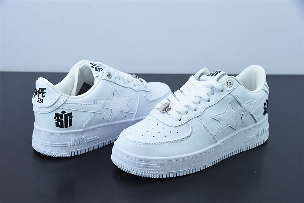 A Bathing Ape Bape Sta Low white