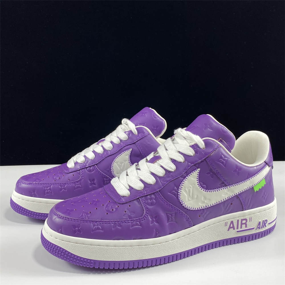 LV x Nike Air Force 1 by Virgil Abloh purple