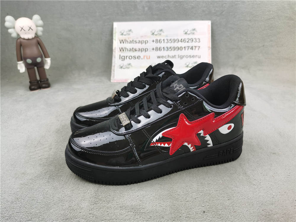 A Bathing Ape Bape Sta Low Shark Black