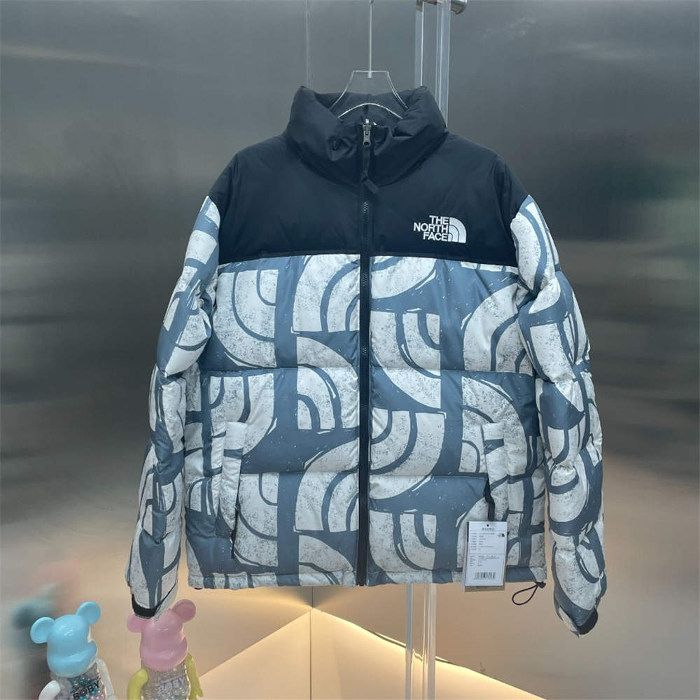 TNF 1996 LOGO PRINT DOWN JACKET Grey Blue