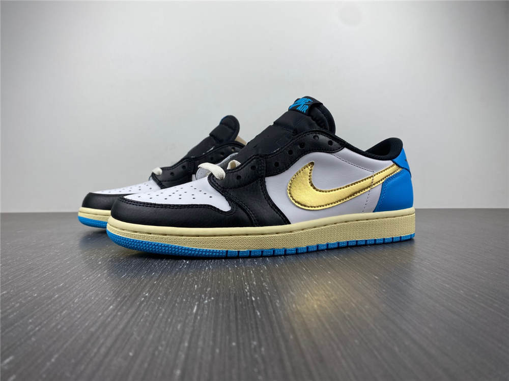 Jordan 1 Retro Low OG Black Dark Powder Blue