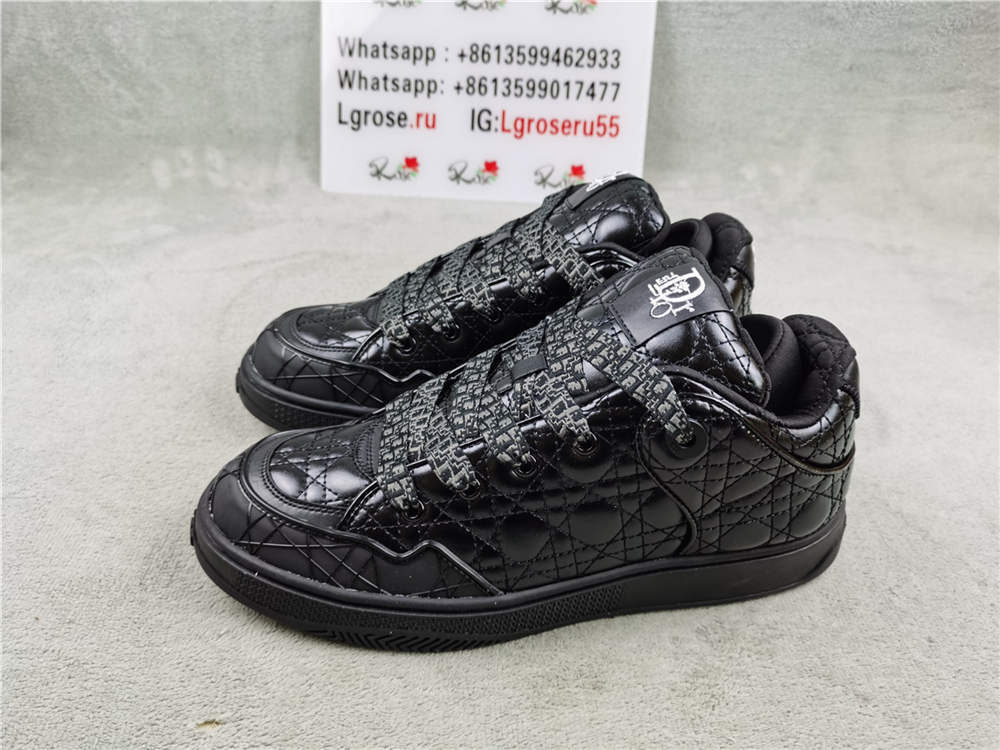 Dior B9S Skater ERL Black Quilted Cannage Calfskin