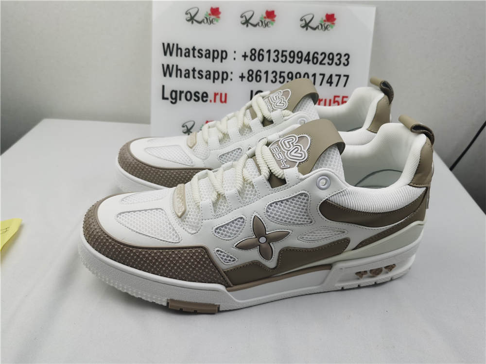 LV Skate Sneaker Beige White