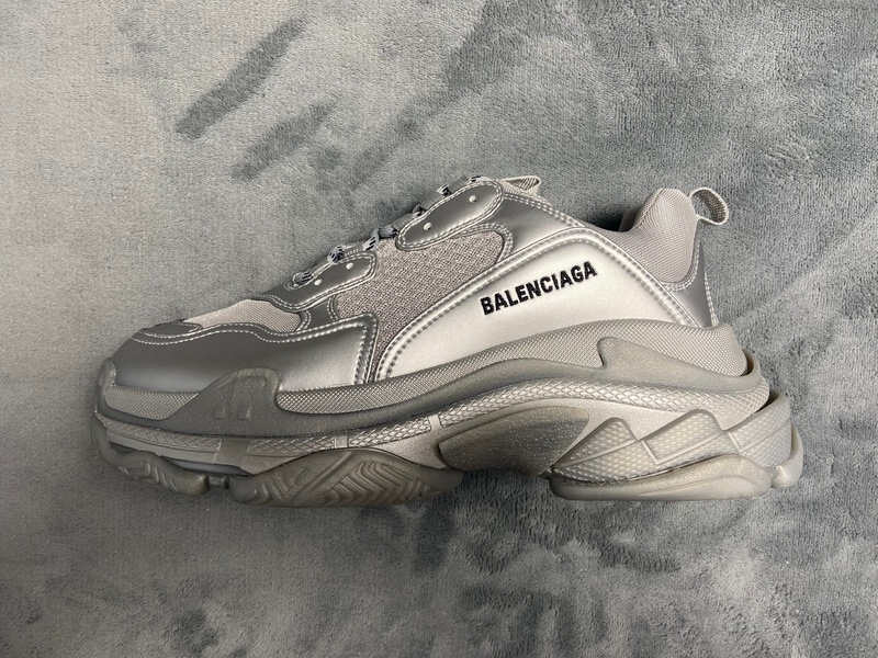 BLCG Triple S Light Gray Silver 536737 W2FS2 8100