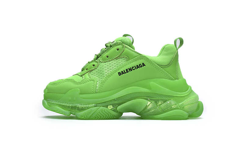 BLCG Triple S Fluorescent Green Clear Sole 541624 W09OL 3801