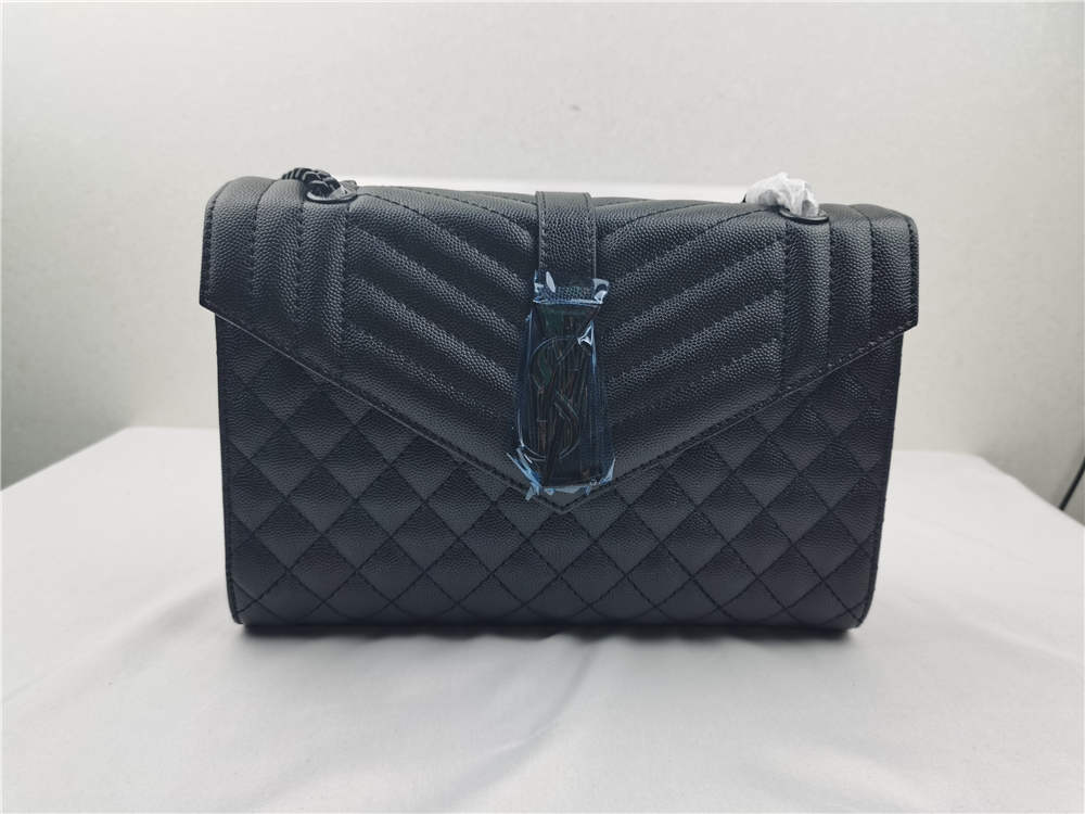 Saint Laurent Medium Envelope Shoulder Bag Black