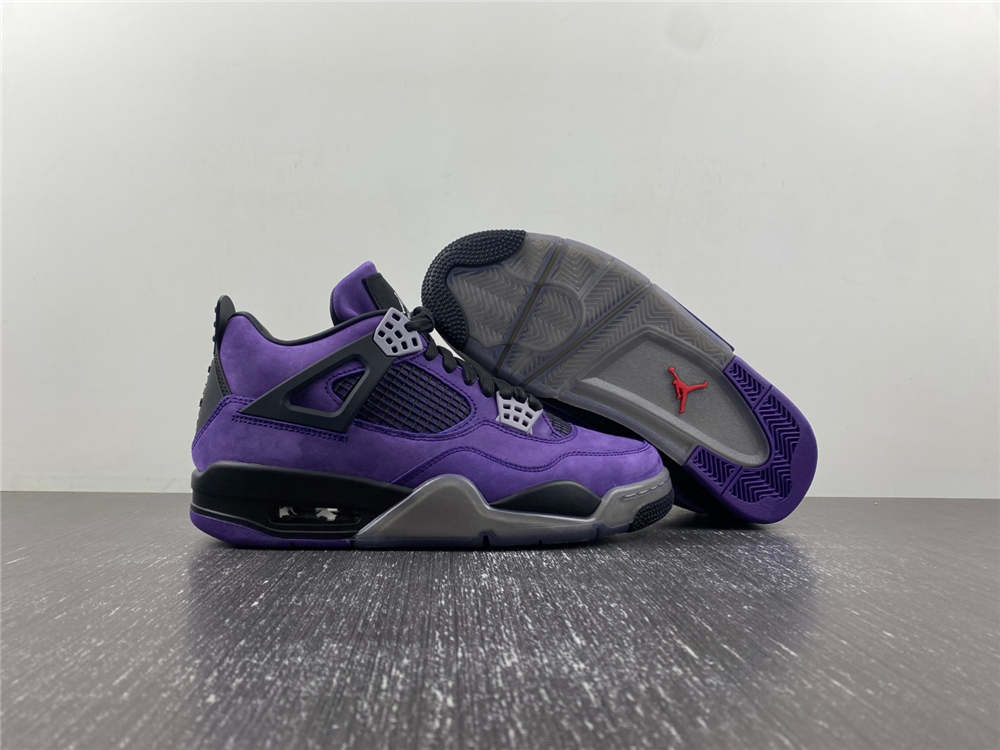 Jordan 4 Retro Travis Scott Purple Friends and Family