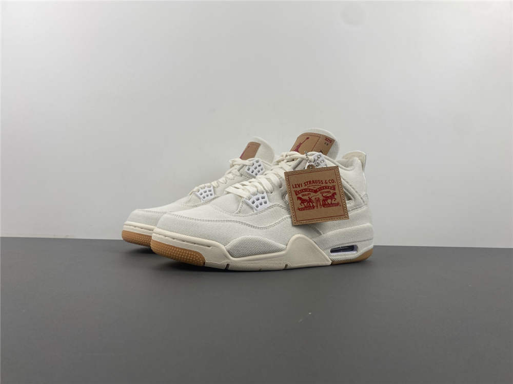 Jordan 4 Retro Levis White