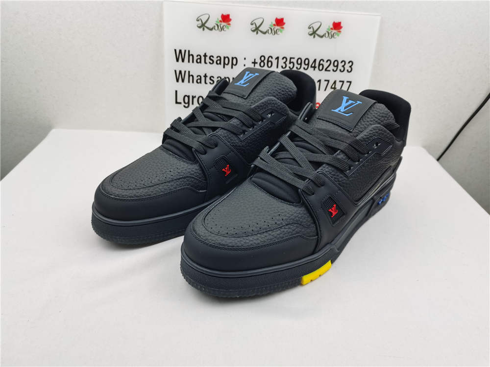 LV Trainer Black Signature BLACK YELLOW BLUE