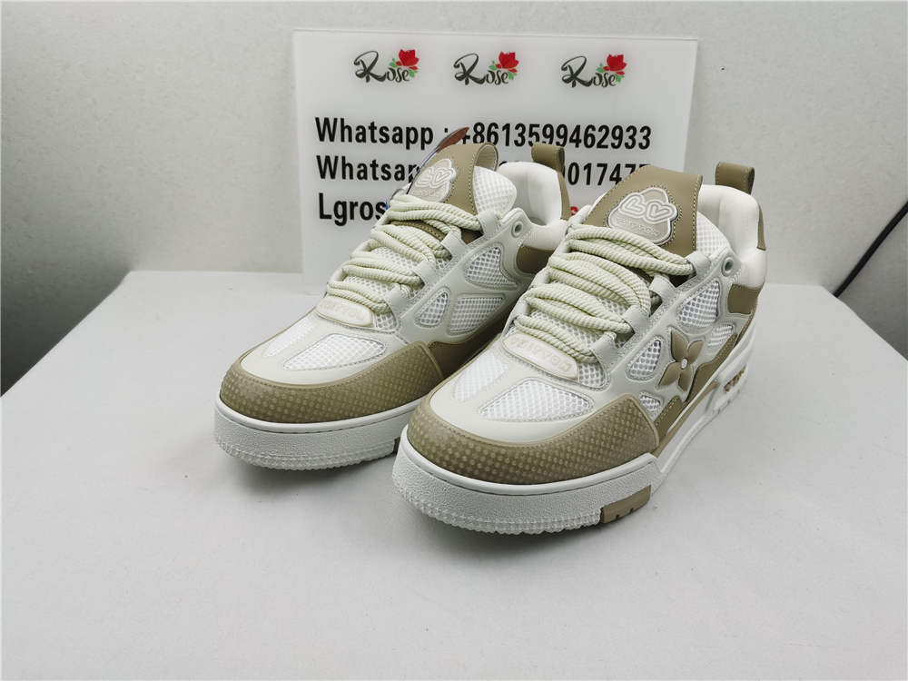 LV Skate Sneaker Beige White