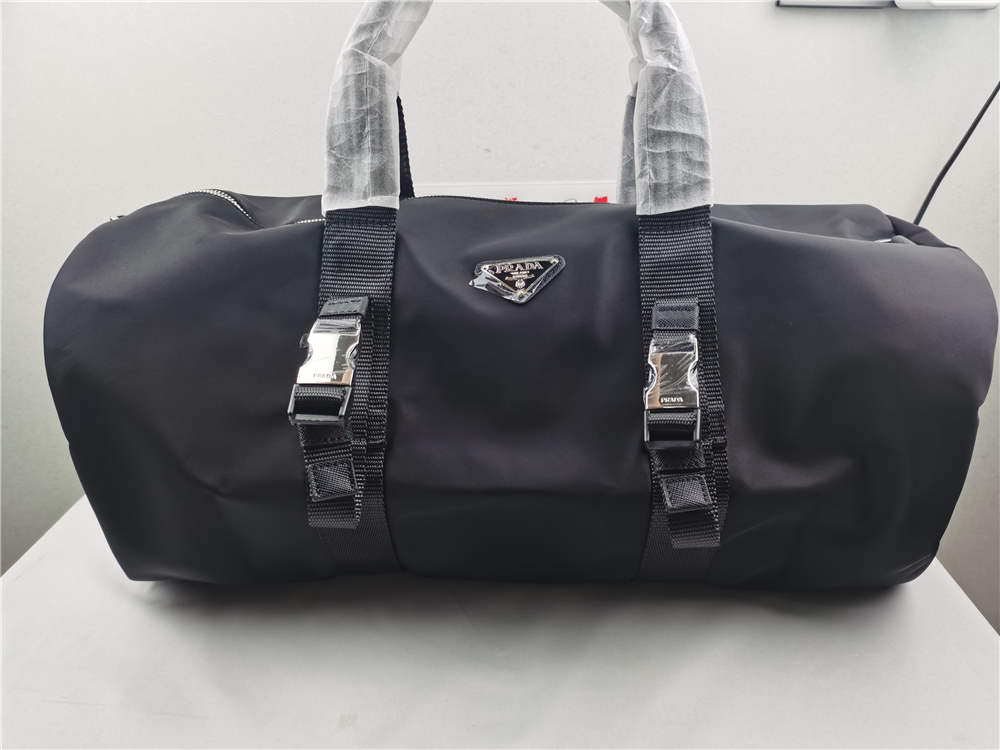 PRADA RE NYLON Saffiano Nylon 2WAY Plain Logo Boston