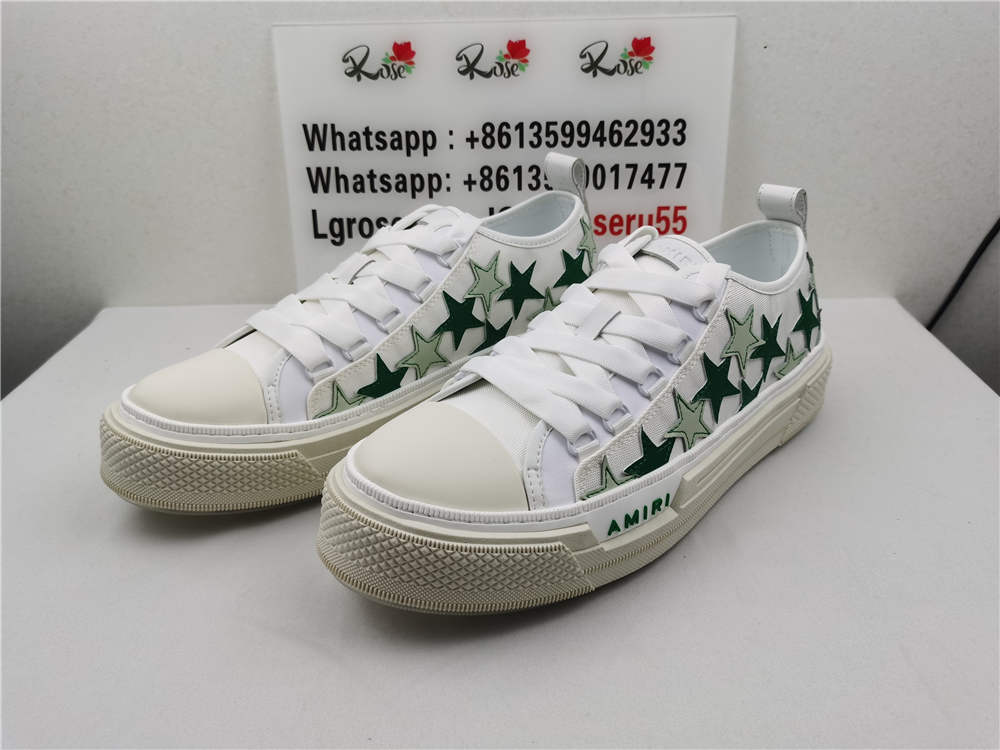 Amiri Wmns Stars Court Low White Green