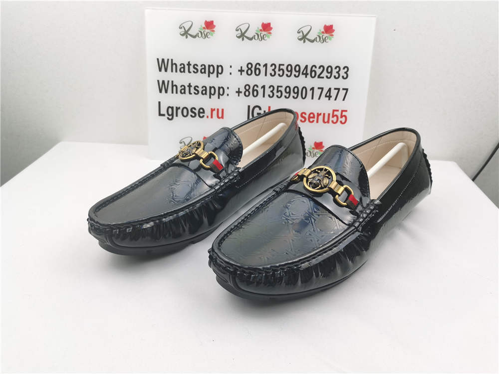 Gucci RB Leather Loafers black