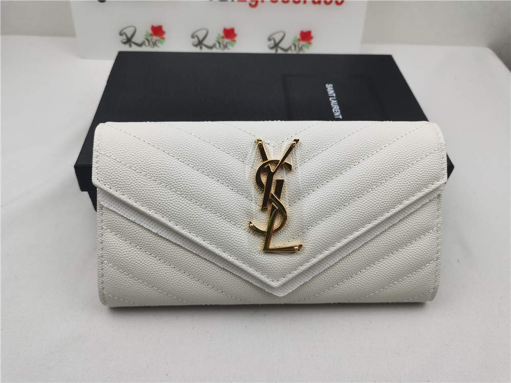 YSL Classic Cassandre Chain Wallet In Grain