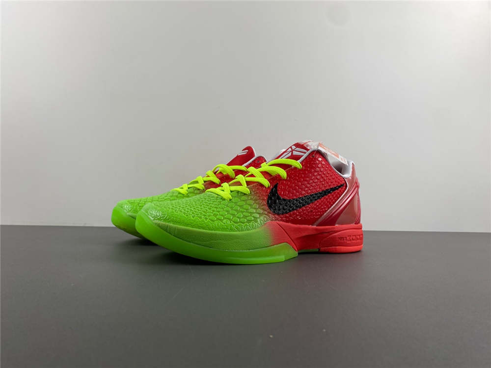 Nike Kobe 6 Protro Fluorescent Green Red Half Color