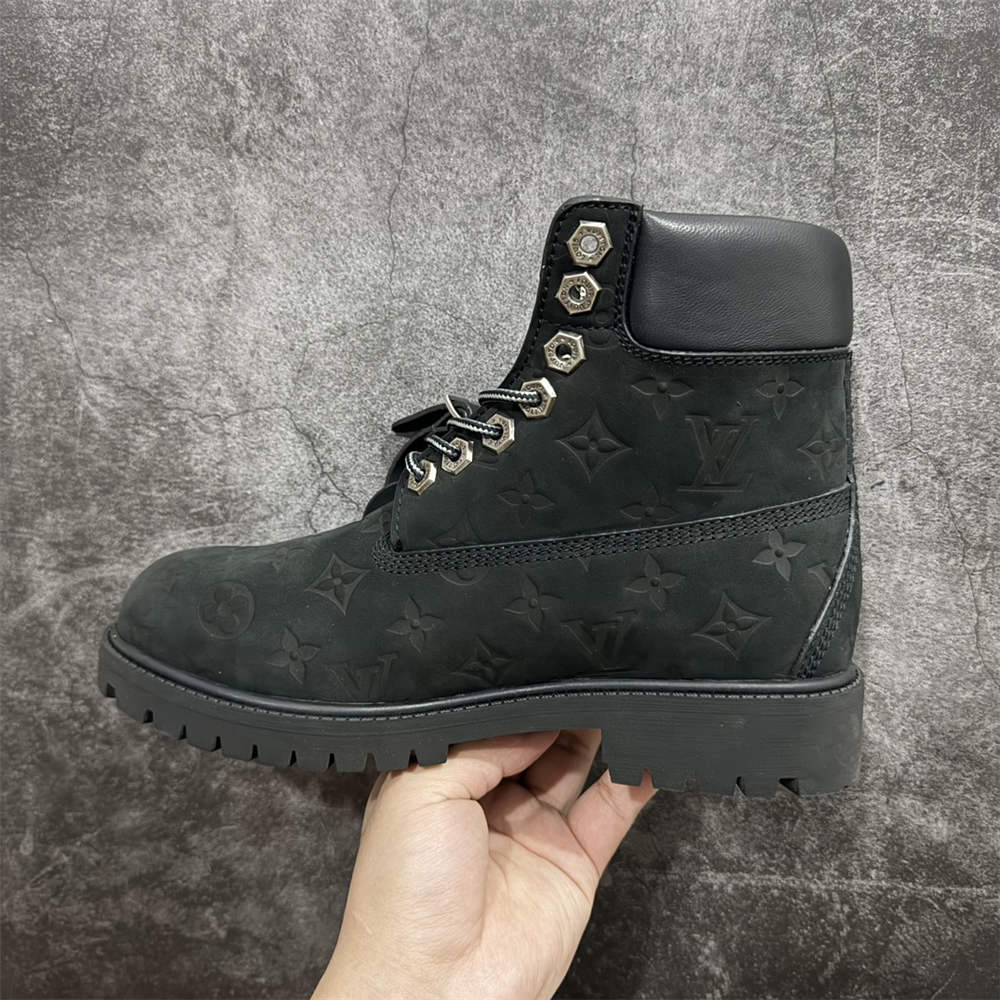 LV Timberland 6" Ankle Boot Black Monogram